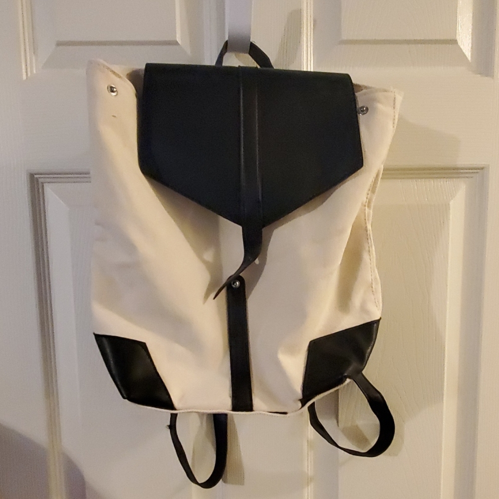 Brand new canvas style backpack purse